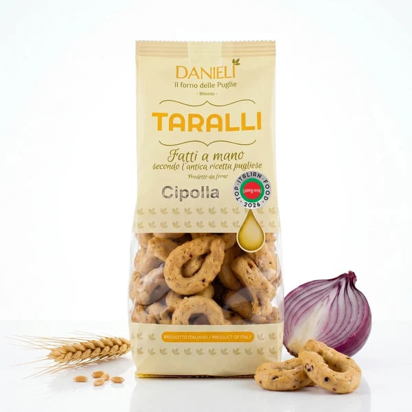 Danieli di Puglia Covrigei Taralli, ceapă, 240g