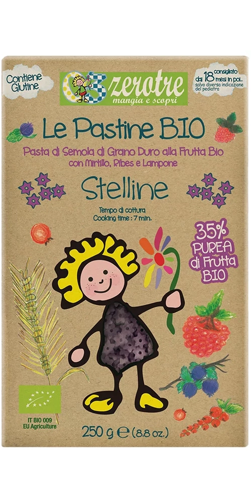 Paste Stelline BIO pentru copii 250 gr