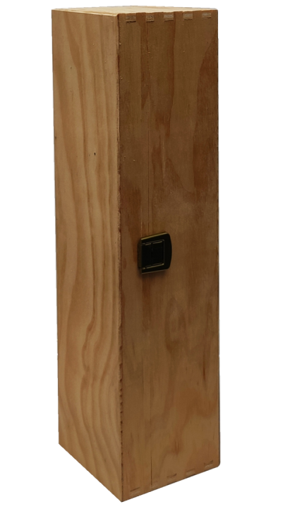 30-05 Cutie de lemn pentru sicla de vin 750ml