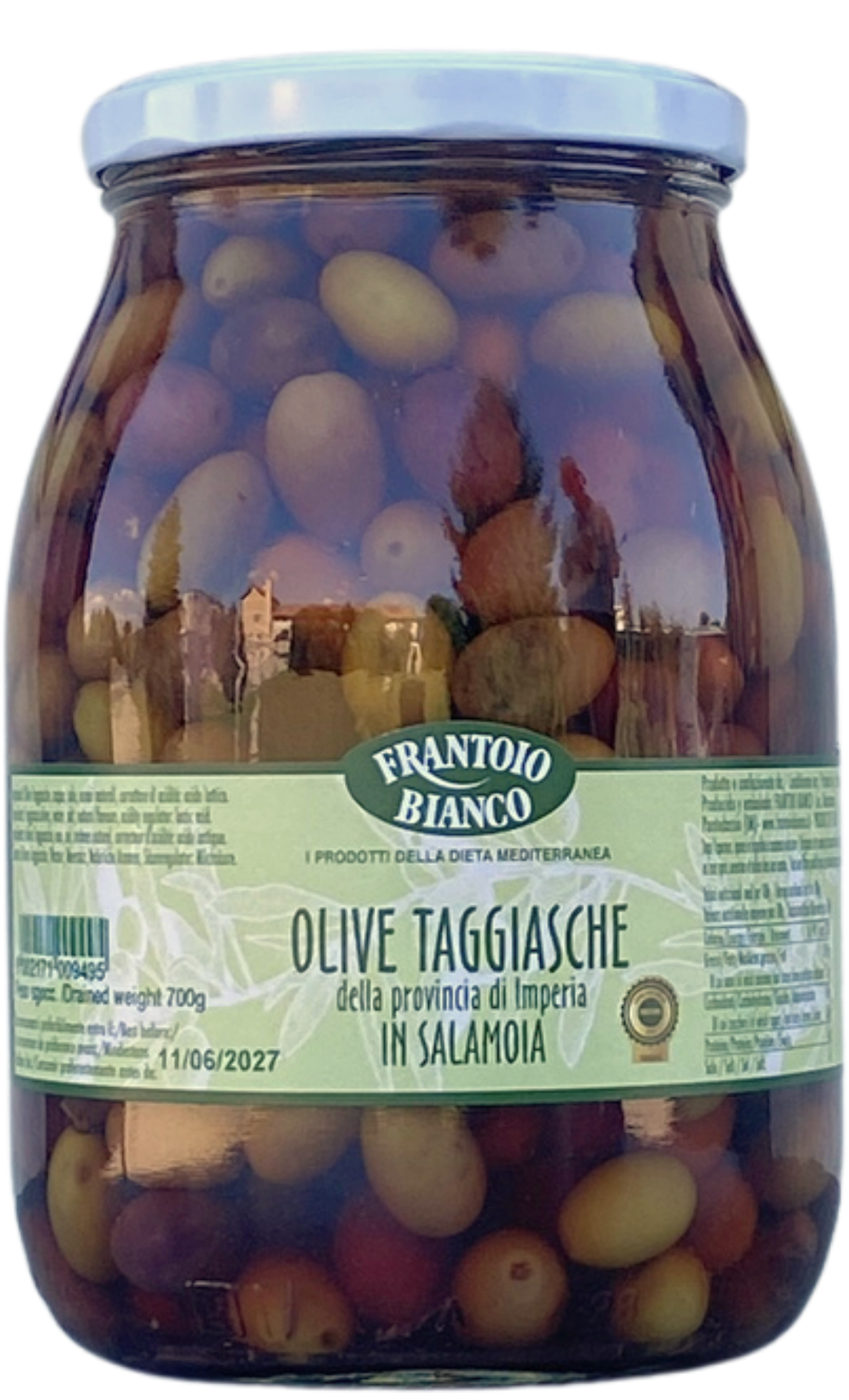 Masline taggiasche in saramura 700 gr