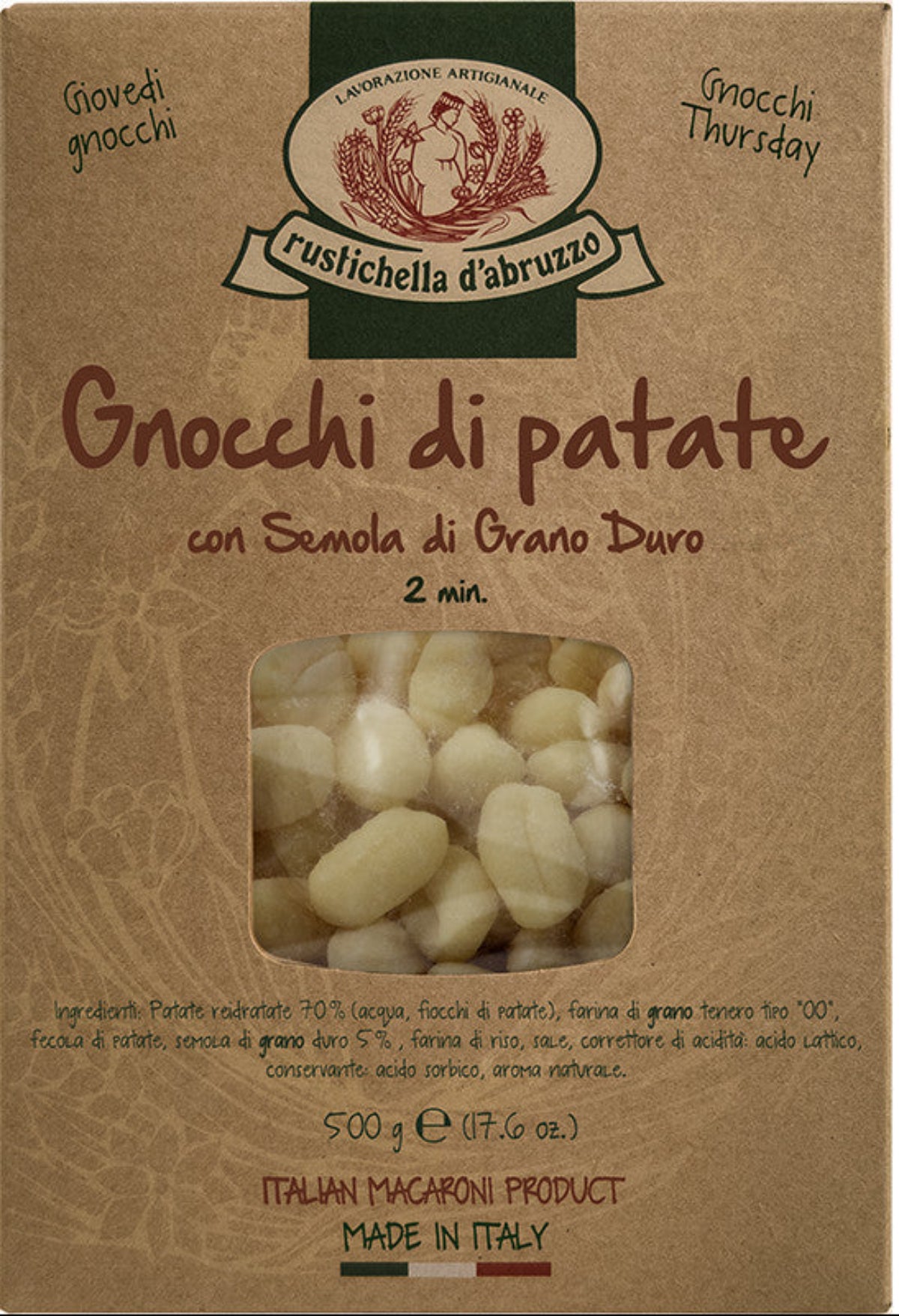 Rustichella Gnocchi cu cartofi  500gr